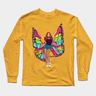 Rave Girl Butterfly - Butterfly wings Long Sleeve T-Shirt